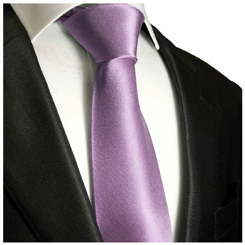 luxurious silk necktie designs for corporate wear-Solid Grape Jam Boys Zipper Tie