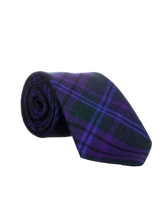 trendy silk necktie combinations for corporate events-100% Wool Tartan Neck Tie -  Spirit of Scotland