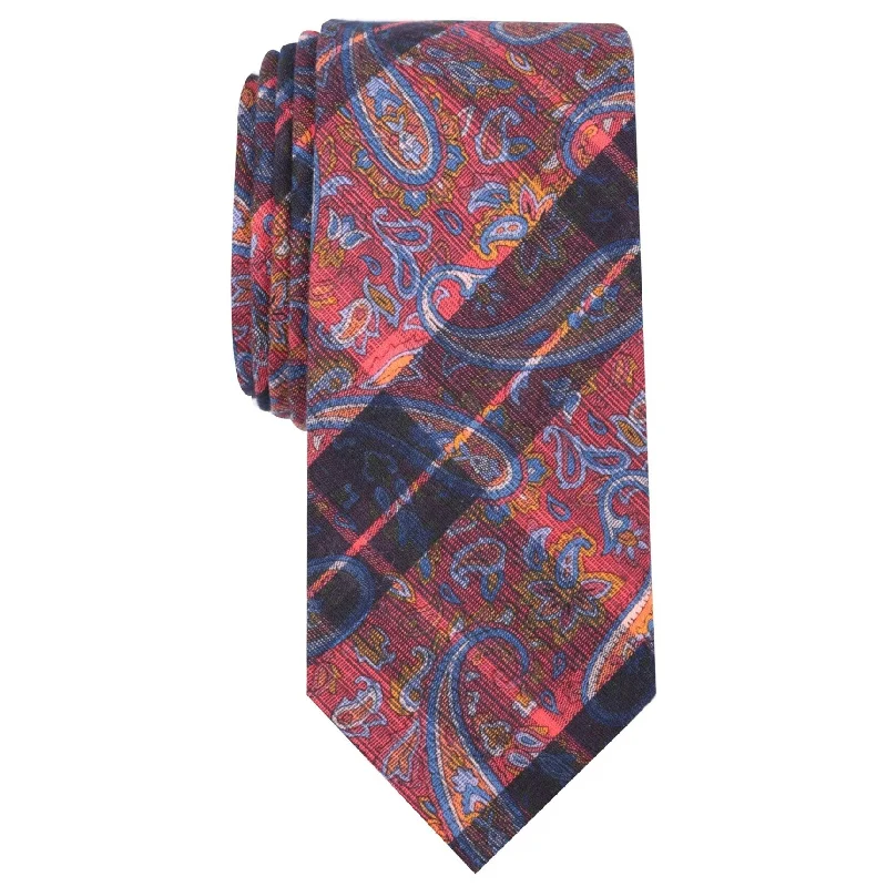 trendy silk necktie ideas for wedding celebrations-Tallia Mens Decker Paisley Self-tied Necktie, Multicoloured, One Size - One Size