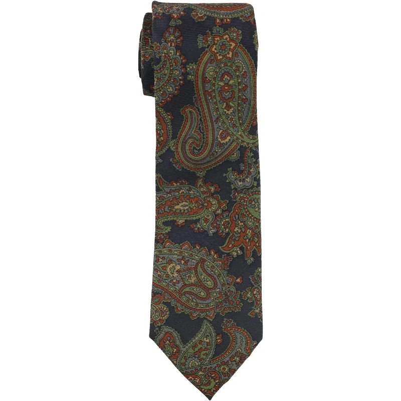 luxurious silk necktie designs for office meetings-Tasso Elba Mens Falcone Paisley Self-tied Necktie, Multicoloured, One Size - One Size