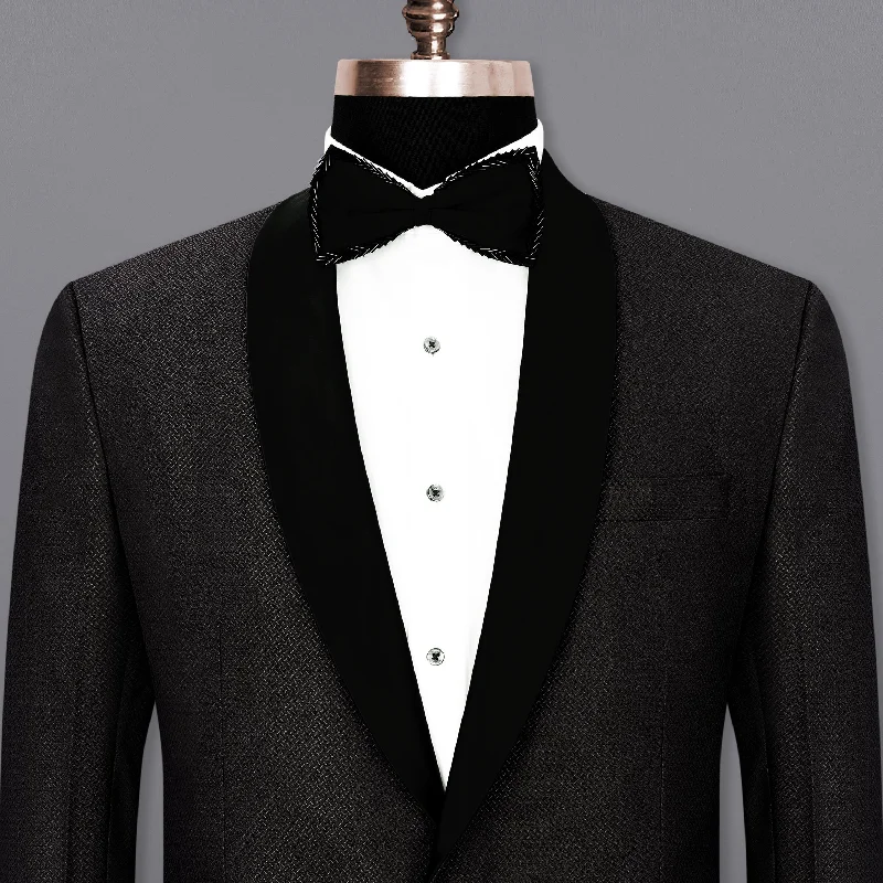 Men's modern tuxedo for formal business dinner -Thunder Black  Tuxedo Blazer