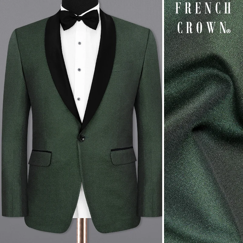 Men's premium tuxedo for wedding reception party -Timber Green Designer Tuxedo Blazer