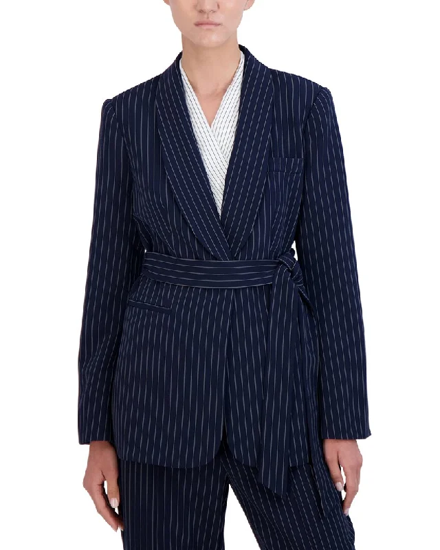 Men's designer tuxedo jacket for special business event -BCBGeneration New York Pinstripe Blazer