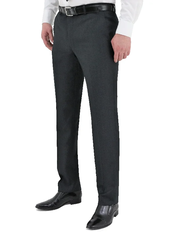 Men's slim fit tuxedo jacket for black tie gala -Cam Charcoal Trouser