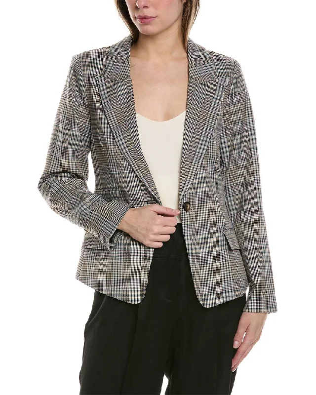 Men's designer tuxedo jacket for evening office event -Central Park West Aria Blazer