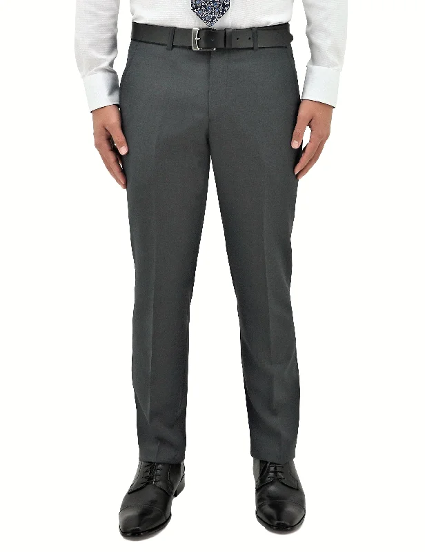 Men's designer tuxedo jacket for special business event -Lyon 704 Grey Wool Trouser