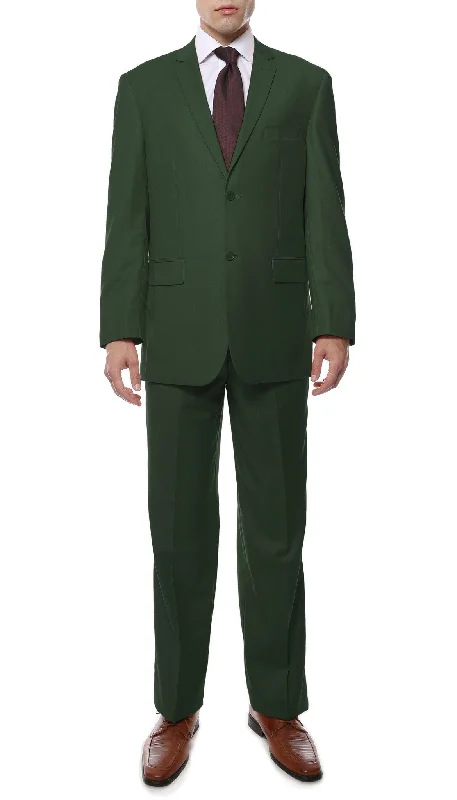 Men's slim fit tuxedo for office dinner reception -Premium FE28001 Grass Green Regular Fit Suit