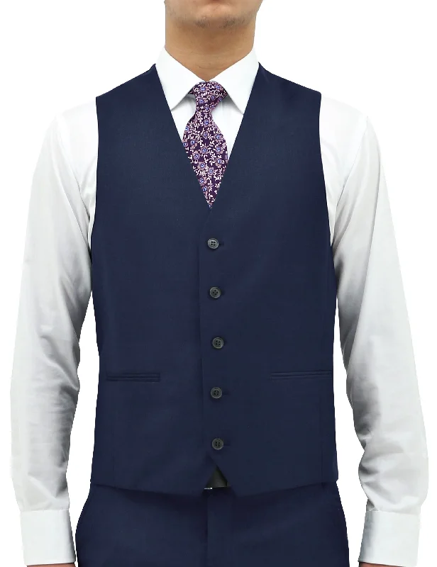 Men's designer tuxedo jacket for formal evening party -Ryan 106 Blue Waistcoat