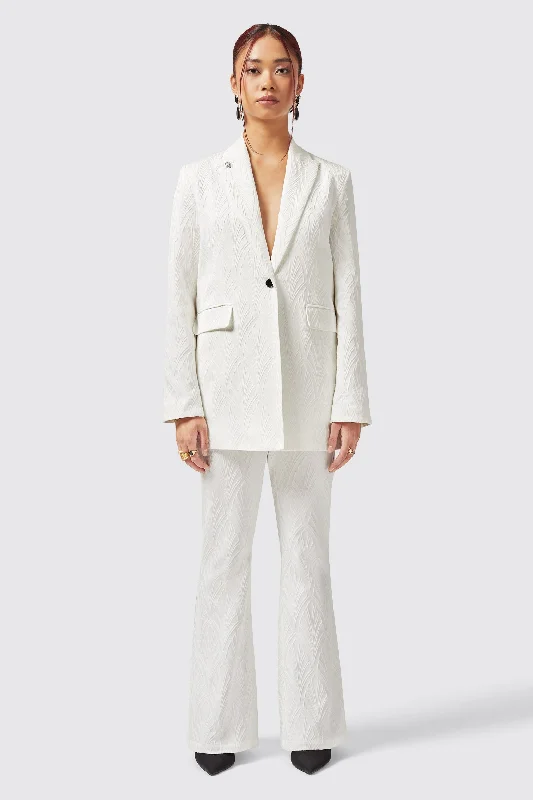 Men's modern tuxedo for corporate gala reception -Fiore Slim Fit White Suit - ARCHIVE