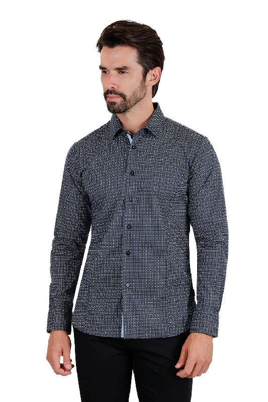 Men’s casual plaid shirt for casual Fridays -Amiable Trait Long Sleeve Shirt