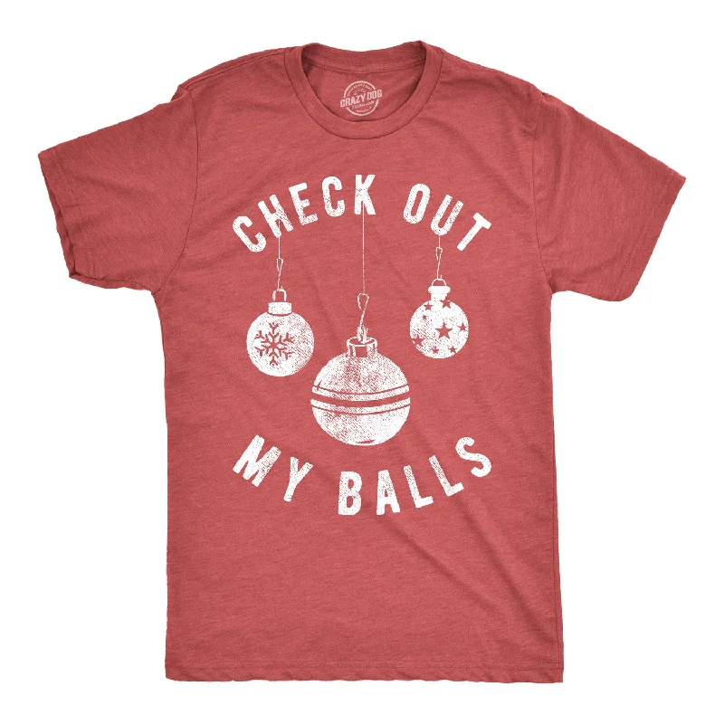 Men’s business plaid shirt for work and social functions -Check Out My Balls Men's T Shirt