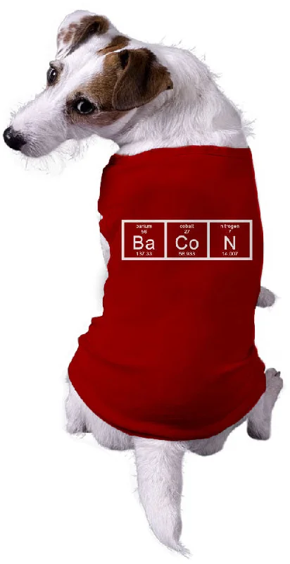 Men’s breathable plaid shirt for office networking events -Dog Chemistry of Bacon Funny Nerdy Scientfic Animal Dog Shirt