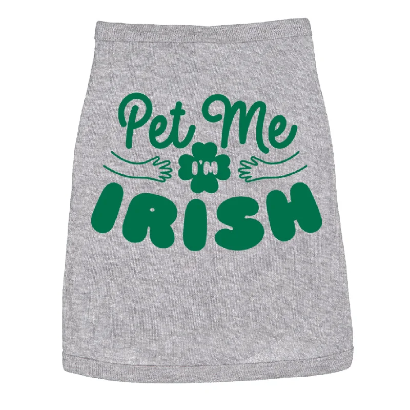 Men’s formal plaid shirt for office business functions -Dog Shirt Pet Me Im Irish Funny Saint Patricks Day T Shirt Clothes For Pet Puppy