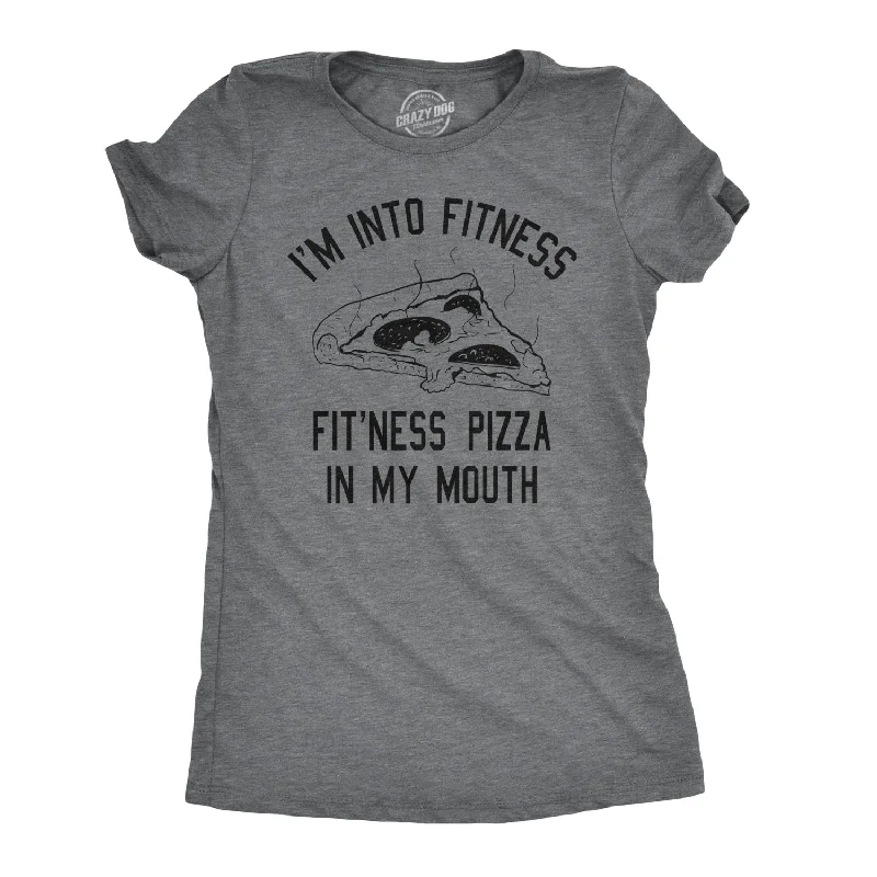 Men’s formal plaid shirt for professional meetings -Fitness Pizza In My Mouth Women's T Shirt