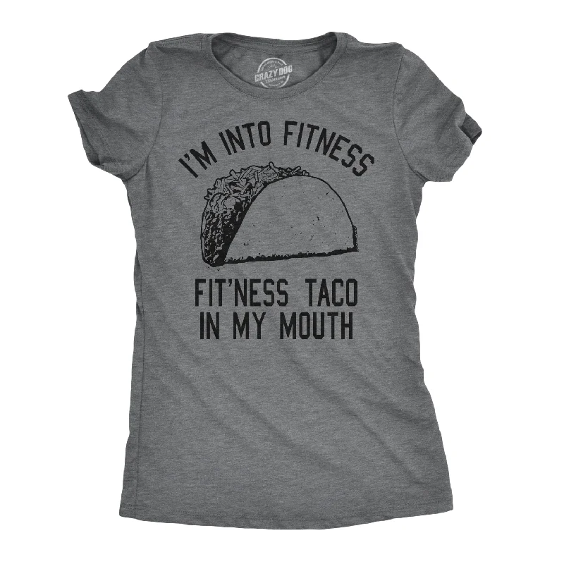 Men’s modern plaid shirt for business networking -Fitness Taco In My Mouth Women's T Shirt