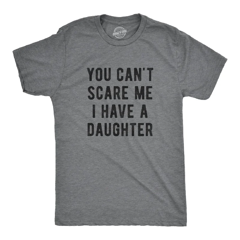 Men’s office plaid shirt for business interviews -Mens You Cant Scare Me I Have A Daughter T Shirts Funny Sarcastic Shirt for Dad