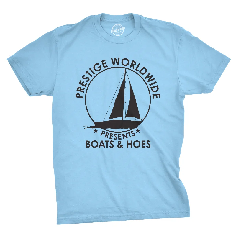 Men’s premium plaid shirt for business meetings -Prestige Worldwide Boats & Hoes Men's T Shirt