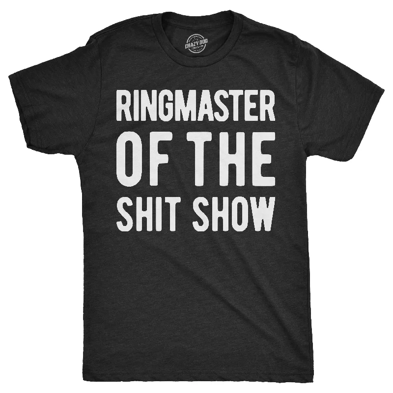 Men’s stylish office plaid shirt for meetings -Ringmaster Of The Shitshow Men's T Shirt