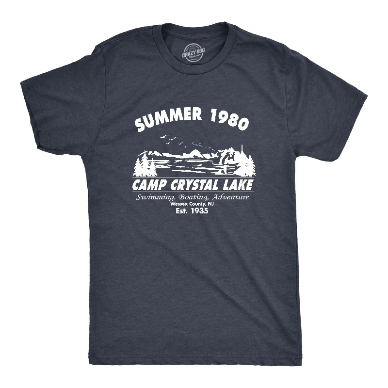 Men’s classic plaid button-up shirt for business use -Summer 1980 Camp Crystal Lake Men's T Shirt