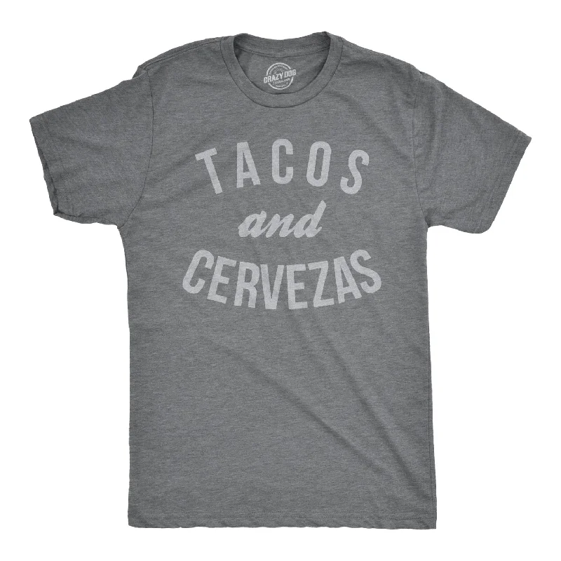 Men’s office plaid shirt for lunch meetings -Tacos and Cervezas Men's T Shirt