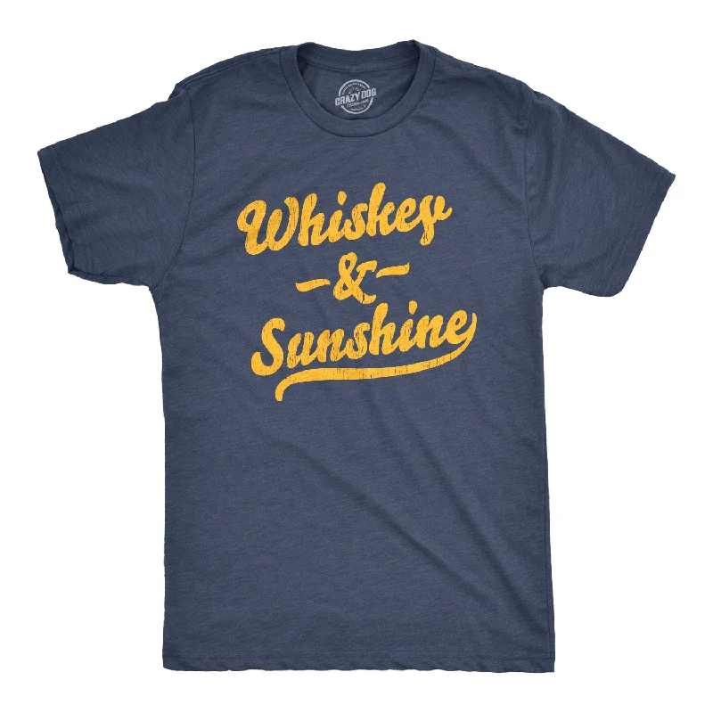 Men’s cotton plaid shirt for business functions -Whiskey And Sunshine Men's T Shirt